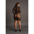 Long Sleeve Fishnet Dress - Plus Size