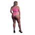 Body with Grecian Neckline - Plus Size - Neon Pink