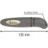 IBIZA - CLIT STIMULATOR USB CHARGER 10 VIBRATION MODES GOLDEN 13 X 2,9 CM