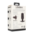 Tri Bulb Vibrating Silicone Anal Plug - Black
