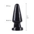 Buttplug Cone Head Large 17 cm