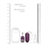 Vibrating Egg with 10 Speeds and Remote Control - L - Purple