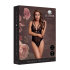 Wireless Lace Bodysuit with Adjustable Sliders - One Size - Black