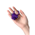 JOS PERY, Vibrating ring with cilia, silicone, violet, 9 cm