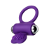 JOS PERY, Vibrating ring with cilia, silicone, violet, 9 cm