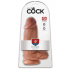 King Cock Grube cieliste dildo z mocną przyssawką 22,9cm