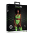 Two Piece with Crop Top and Stockings - One Size - Neon Green