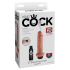 Dildo ze zbiorniczkiem z funkcją wytrysku 20 cm King Cock