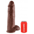 Realistyczne Dildo King Cock brązowe dł. 30,5cm