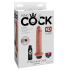 Dildo naturalne z funkcją wytrysku 22 cm King Cock