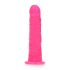 Slim Realistic Dildo with Suction Cup - Glow in the Dark - 6\'\' / 15,5 cm