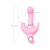 JOS Vibrator with clitoral stimulator JOS Twistme, silicone, pink, 19.5 cm