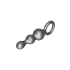 ToyJoy Buttocks The Stuffer 3-Balls Metallic Silicone Plug