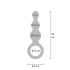 ToyJoy Buttocks The Stuffer 3-Balls Metallic Silicone Plug