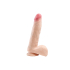 Simple Pleasure dildo z wbudowanym kręgosłupem cyberskóra kolor cielisty 23 cm