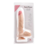 Simple Pleasure dildo z wbudowanym kręgosłupem cyberskóra kolor cielisty 23 cm