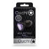 Heart Gem Butt Plug - Small - Gunmetal/Amethyst Purple