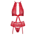 Suspender set red S/M