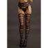 Suspender Striped Pantyhose - One Size