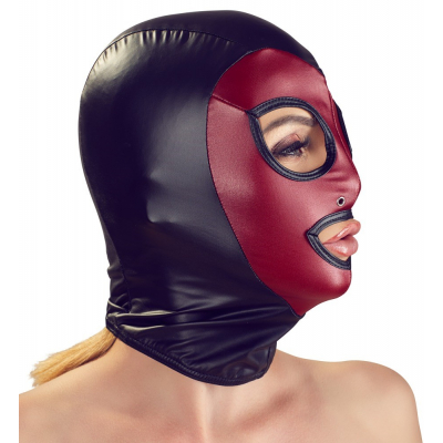 Elastyczna maska z 3 dużymi otworami Bad Kitty
