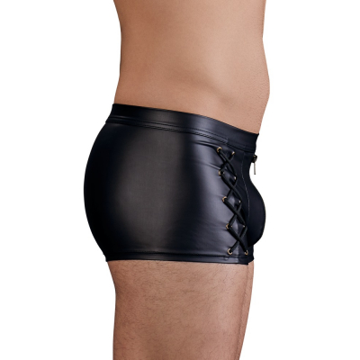 Męskie majtki sznurowane obcisłe czarne XL