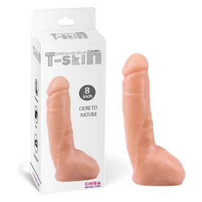 Realistyczne dildo z jądrami - Jak prawdziwy penis 20,5cm