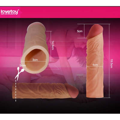Nakładka na penisa Przedłużka X-Tender +5cm Lovetoy