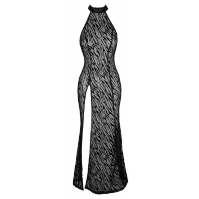 Sukienka z elastycznej siateczki Eva XL Noir Handmade