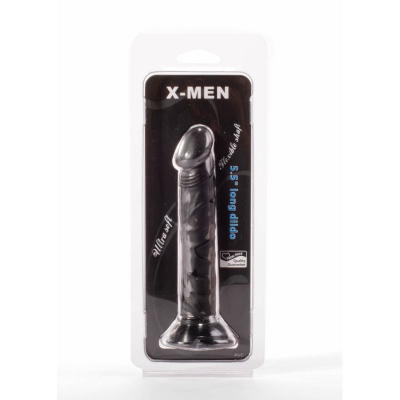 Czarne dildo z przyssawką 14cm X-Men