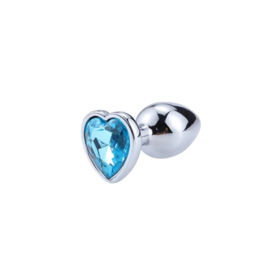 Korek analny z niebieskim kryształem