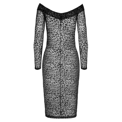 Sukienka Leopard Seksowna i prześwitująca M Noir Handmade