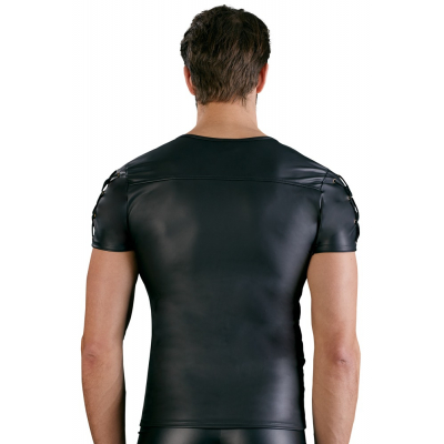 Męska koszulka czarna Elastyczna i wygodna XL