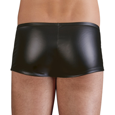 Męskie majtki z przeźroczystej siateczki czarne XL