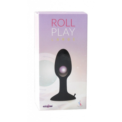 Silikonowy korek analny Roll Play duży kuleczką w środku