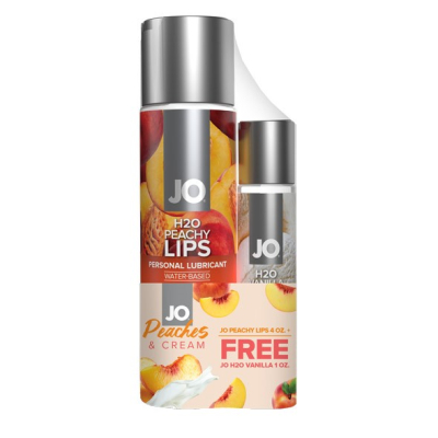 Zestaw lubrykantów H2O Peachy Lips 120 ml + Vanilla Cream System JO