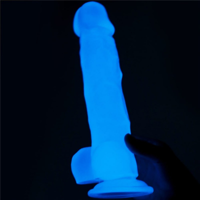 Dildo z przyssawką świecące w ciemności 21,5 cm Lovetoy
