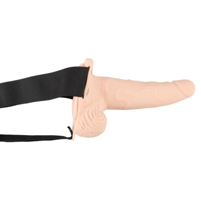 Strap-on elastyczny z wibracjami - Wydłużający penisa