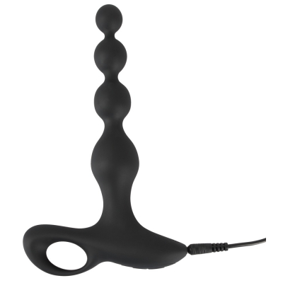Koraliki analne z wibracjami 20 cm Black Velvet