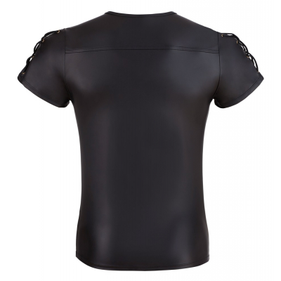 Męska koszulka matowa i elastyczna czarna S