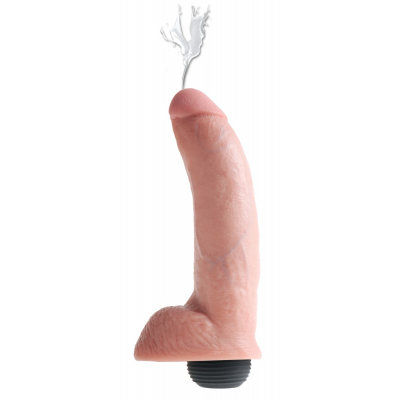 Tryskający wibrator King Cock 23cm ze spermą