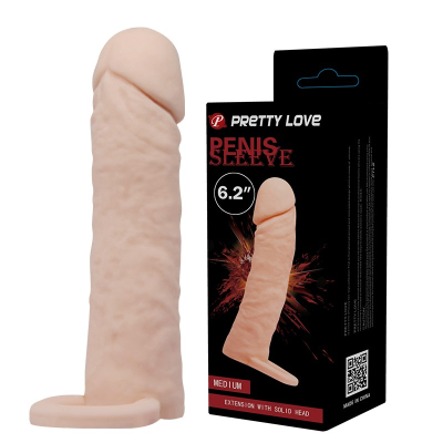 Nakładka na penisa 16cm wydłuża penisa o 4cm Pretty Love