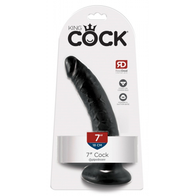 Realistyczne czarne Dildo King Cock dł. 18cm