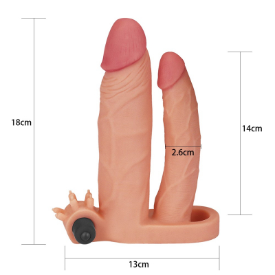 Nakładka pogrubiająca i wtdłużająca penisa o 2,5cm
