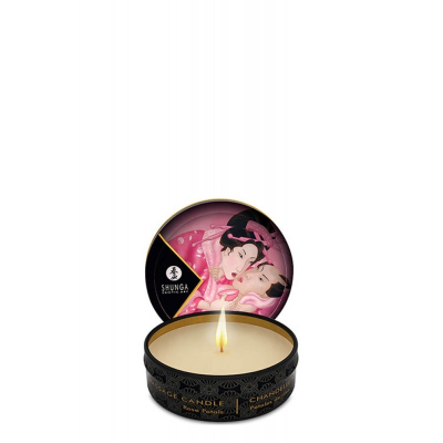 Świeca do masażu o zapachu różanym 30ml Shunga