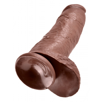 Realistyczne Dildo King Cock brązowe dł. 30,5cm