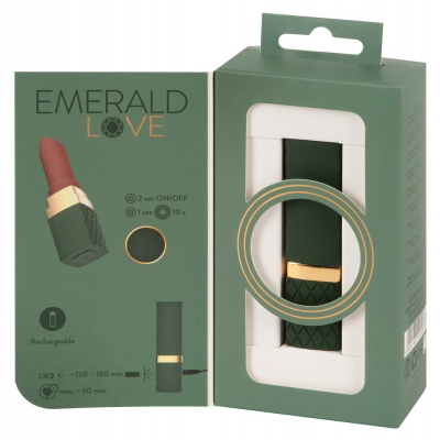 Wibrator Szminka do stymulacji 8,5cm Emerald Love