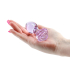 Szklany Korek analny Rose Purple 8,9cm Crystal