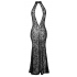 Sukienka z elastycznej siateczki Eva XL Noir Handmade