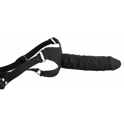 Strap-on silikonowy z regulowaną uprzężą Dildo 17cm