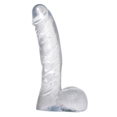 Twoje pierwsze dildo - delikatne tworzywo z przyssawką 14cm